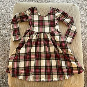 Hanna Andersson red and white plaid dress